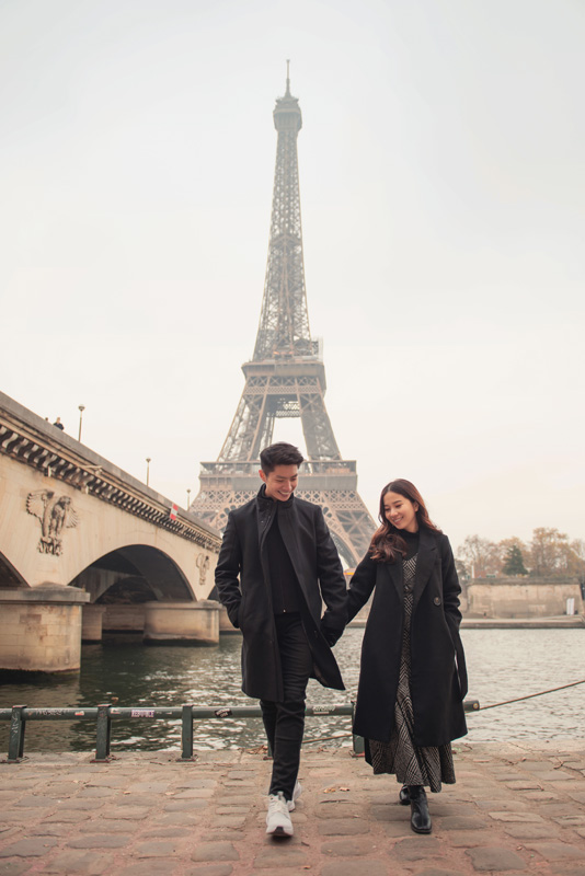 Romantic photography in paris 7